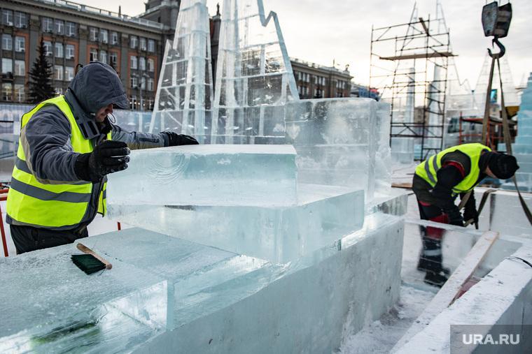 В Екатеринбурге из-за обрушения закрыли ледяной городок