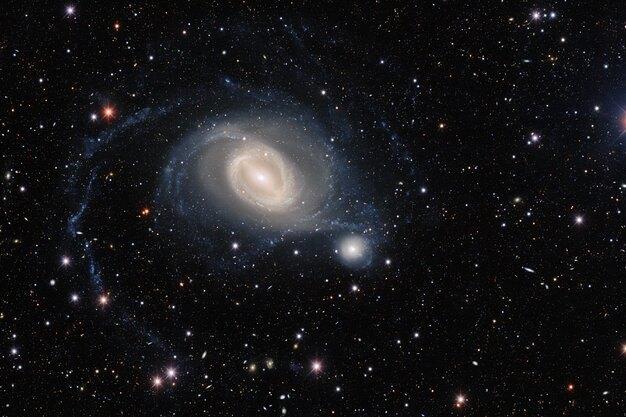 Как сливаются две галактики