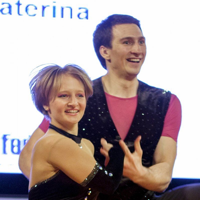Катерина Тихонова и ее основной партнер по танцам Иван Климов. Фото - Reuters