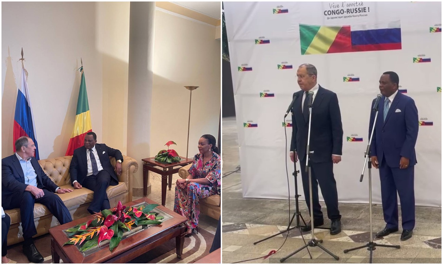 Глава МИД Конго встретил Лаврова «по-русски»