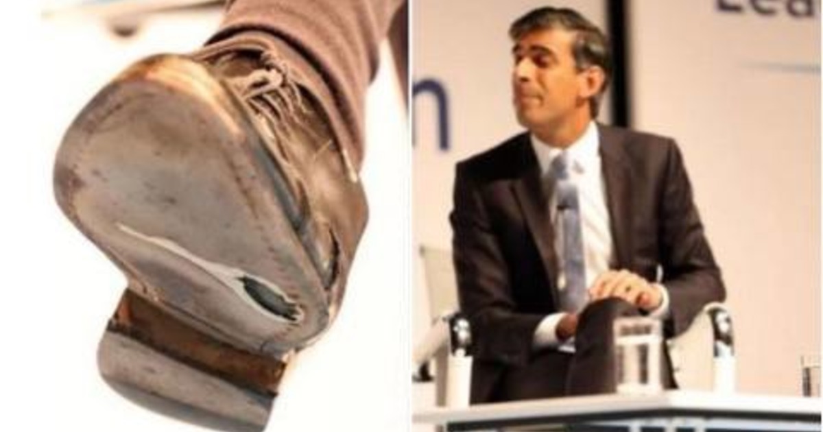 Миллионер-кандидат в премьеры Великобритании вышел на встречу с избирателями в дырявом ботинке