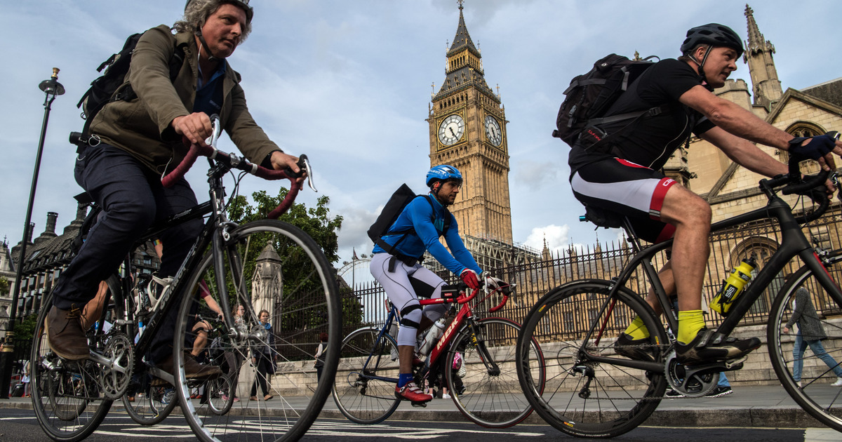 В Великобритании зафиксировали рекорд по числу велосипедистов с начала 1960-х