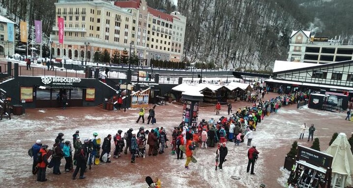 В Красной Поляне лыжники подрались из-за очереди на подъёмник