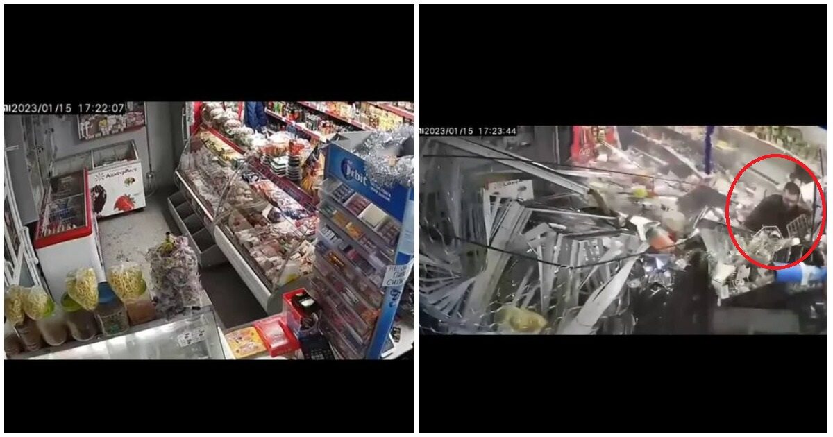 В Рязани нетрезвый водитель протаранил магазин и попал на видео В Рязани нетрезвый водитель протаранил магазин и попал на видео