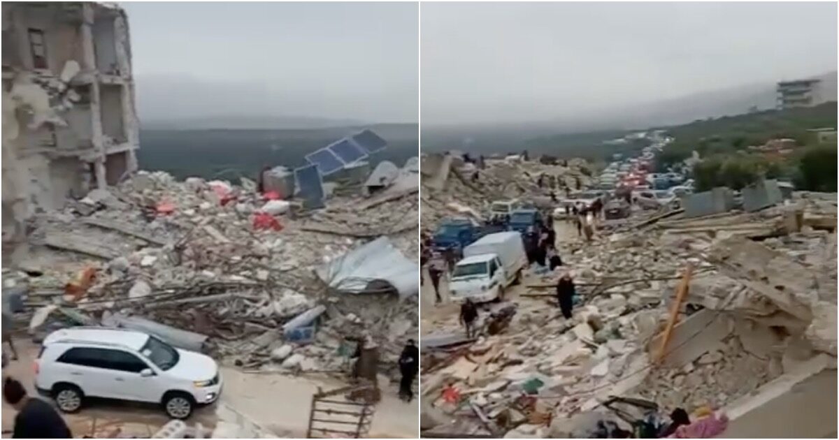 Землетрясение разрушило целый город в Сирии