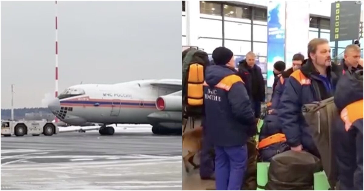 Первый самолет с российскими спасателями вылетел в Турцию