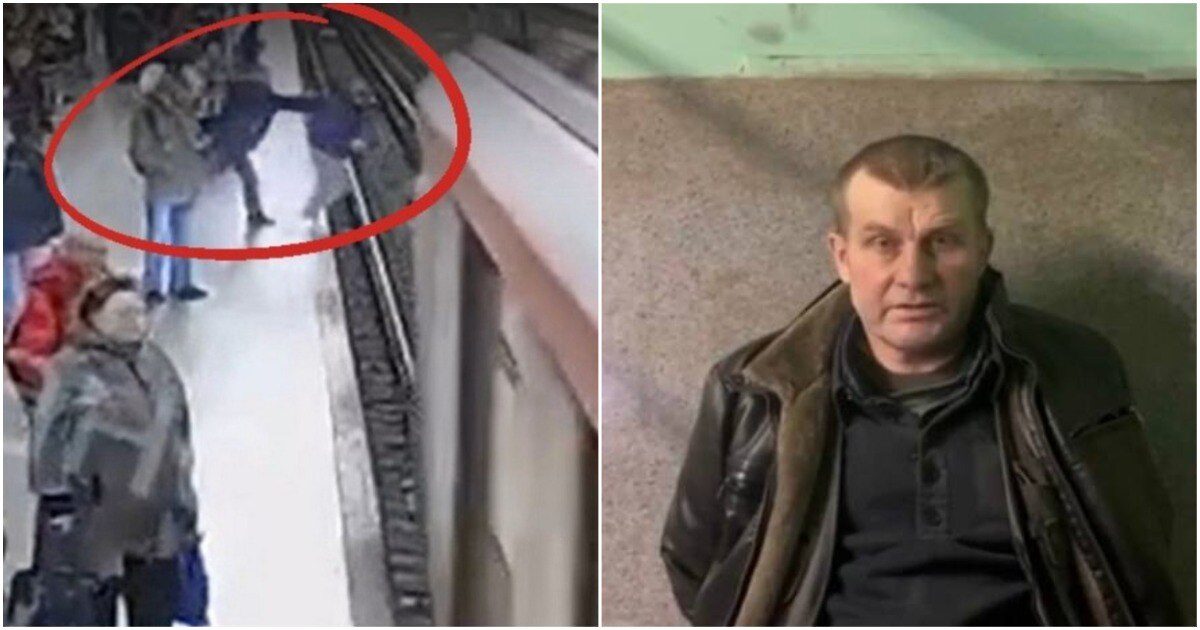 Мужчина просто так толкнул парня под поезд в московском метро