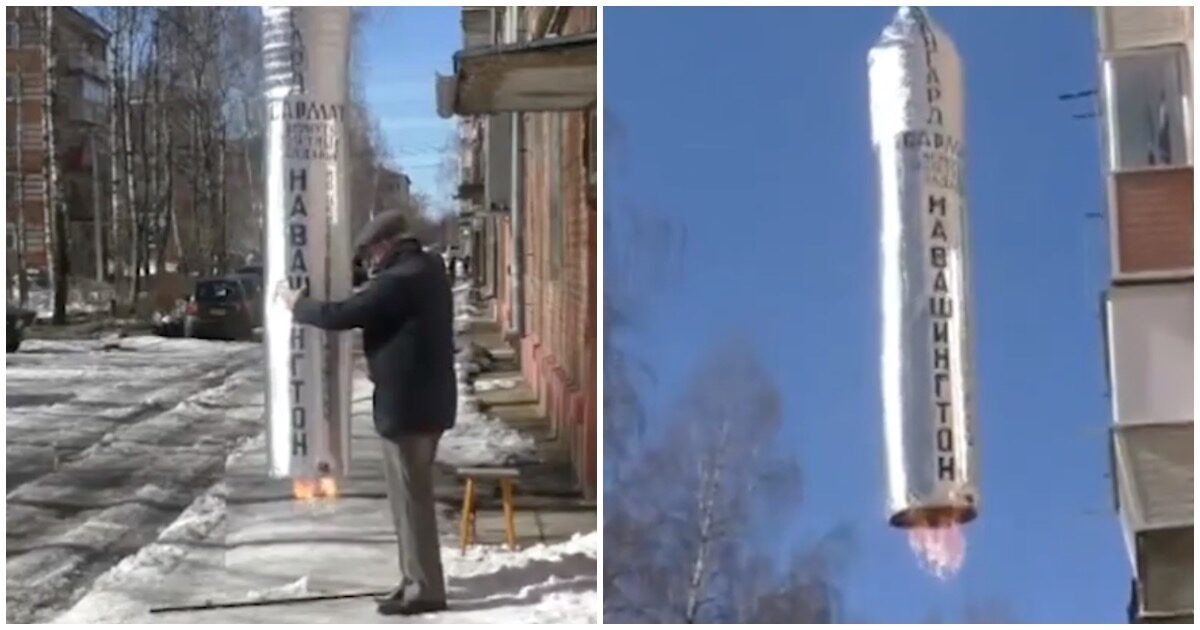 Активист из Кабаново запустил ракету на веревочке «на Вашингтон»