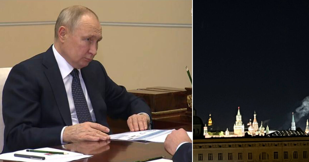 На Путина устроили покушение с помощью беспилотника в Кремле