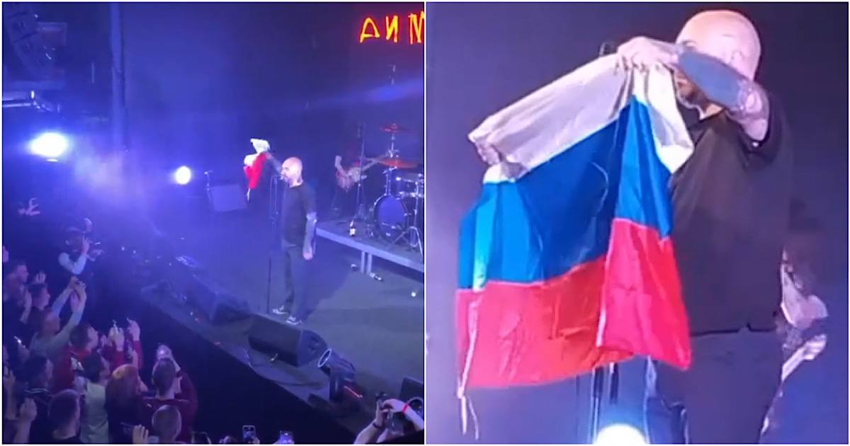 Фанату рэпера не дали пронести российский флаг на концерт в московском клубе