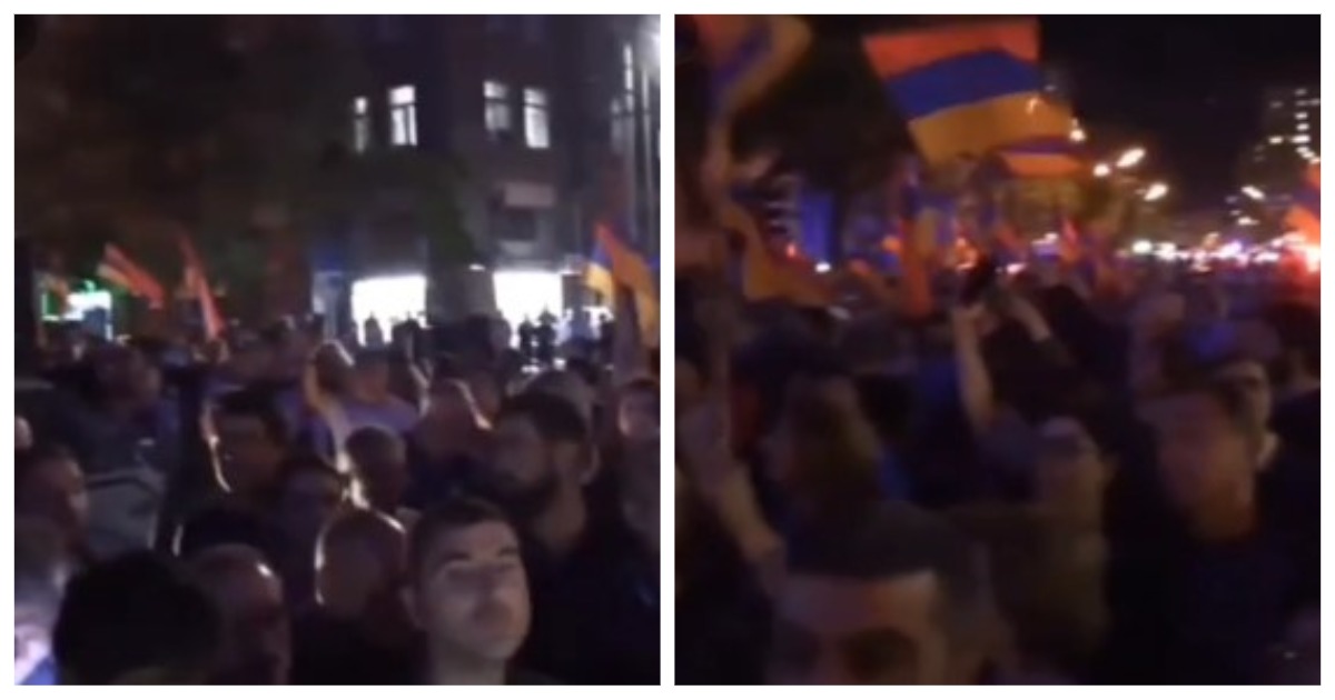 Демонстранты заблокировали посольство РФ в Армении