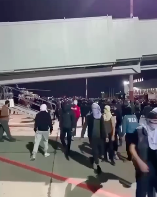 Появились фото с антисемитских беспорядков в аэропорту Дагестана