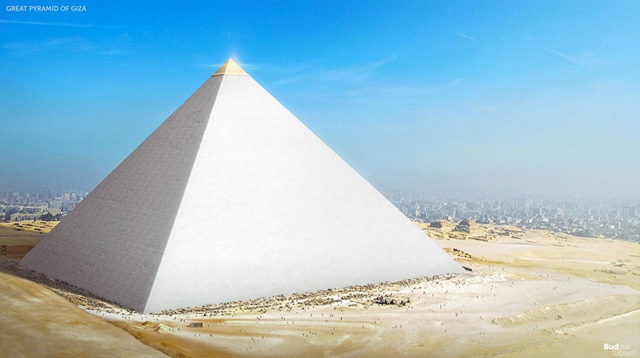 Как выглядели пирамиды в Гизе на момент их постройки