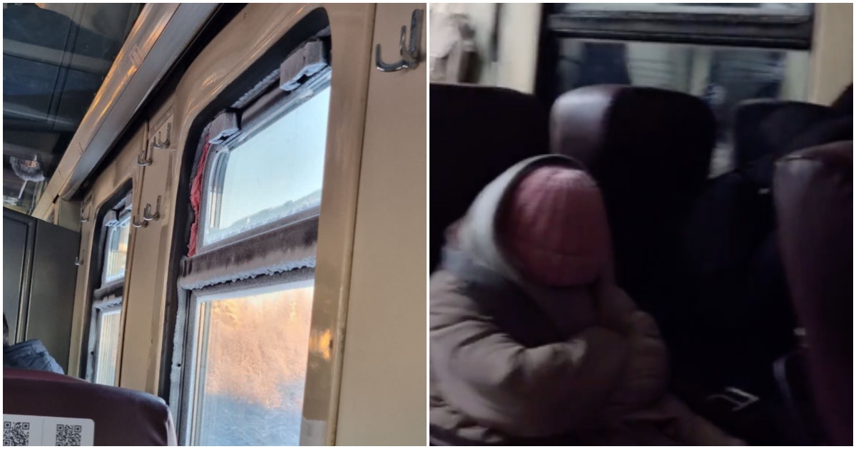 Пассажиры всю ночь ехали в поезде без отопления в мороз