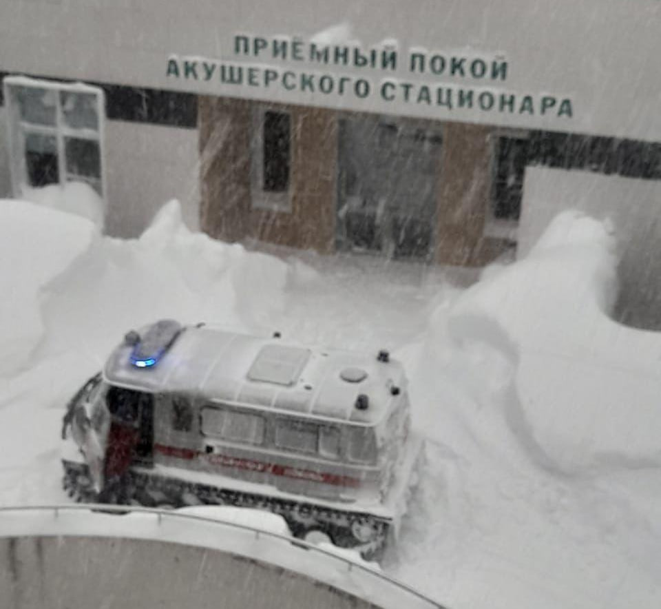 Несколько человек получили обморожения во время мощного циклона на Сахалине