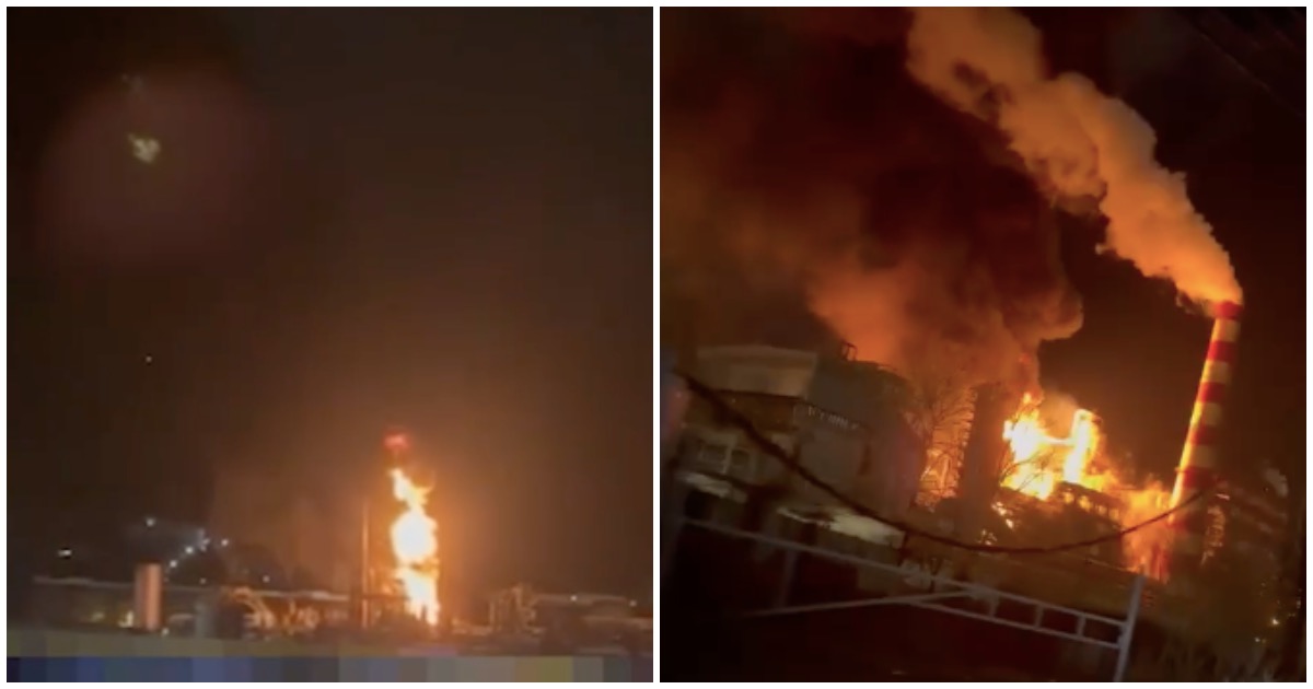 Что известно о пожаре на Туапсинском нефтезаводе