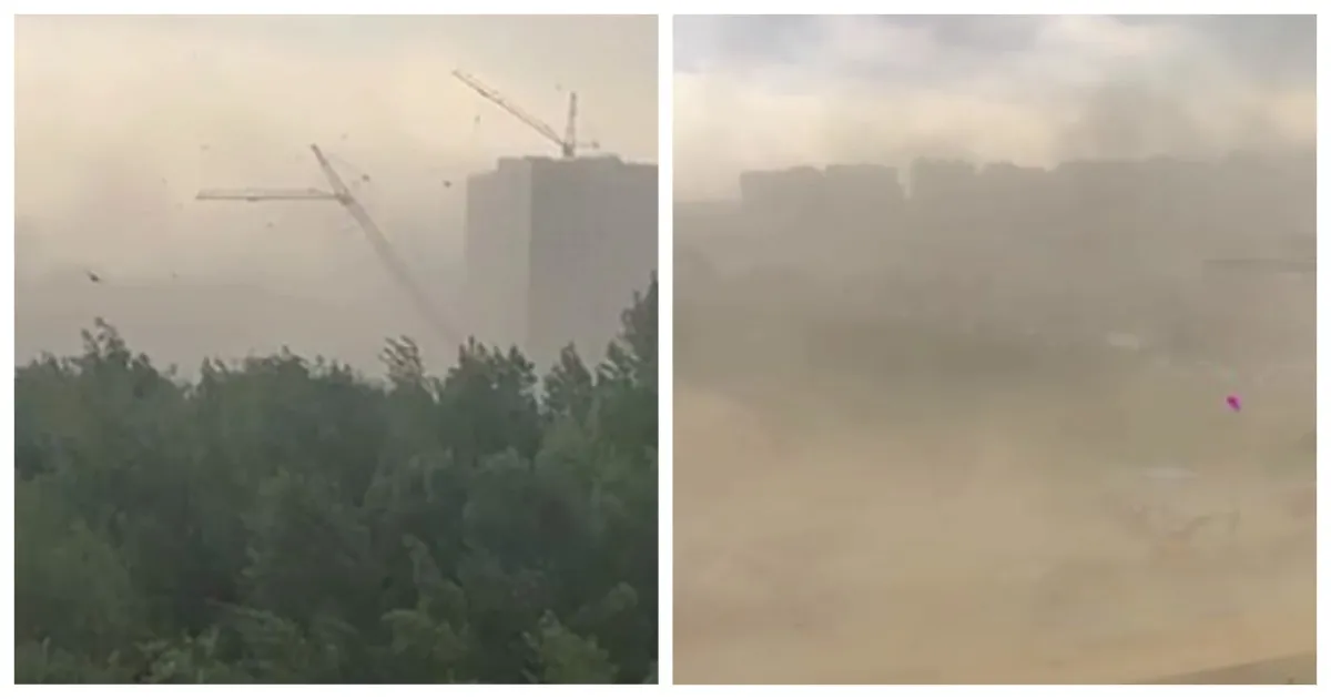 Петербург накрыла мощная песчаная буря