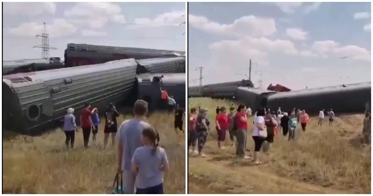 Пассажирский поезд сошел с рельс в Волгоградской области