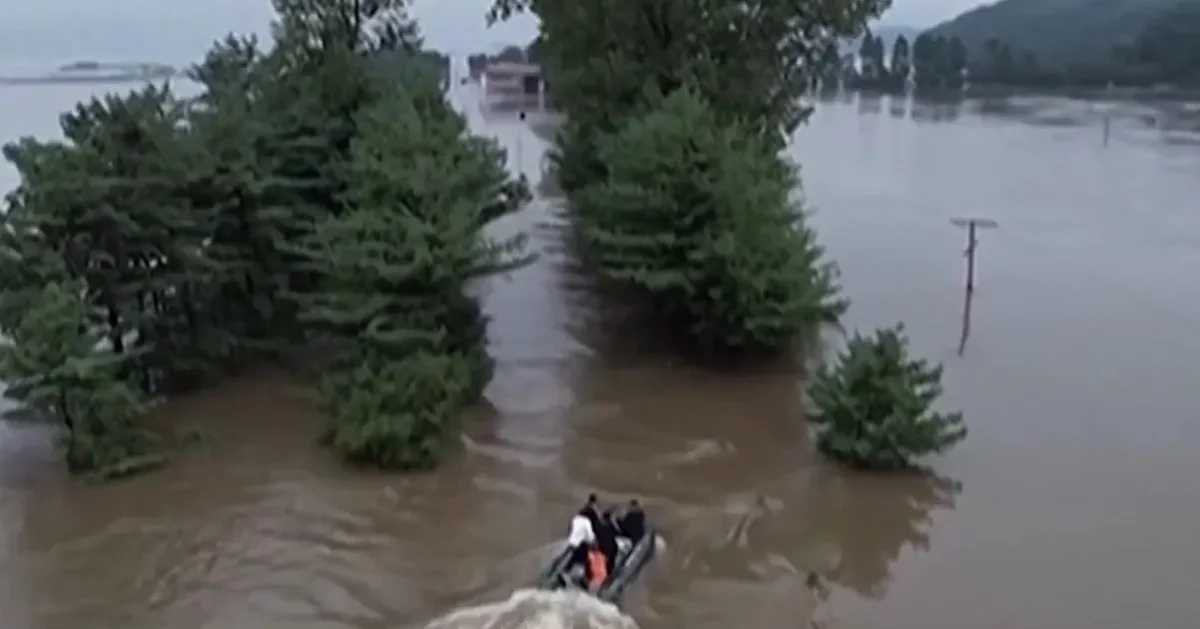 Ким Чен Ын врезался на лодке в дерево