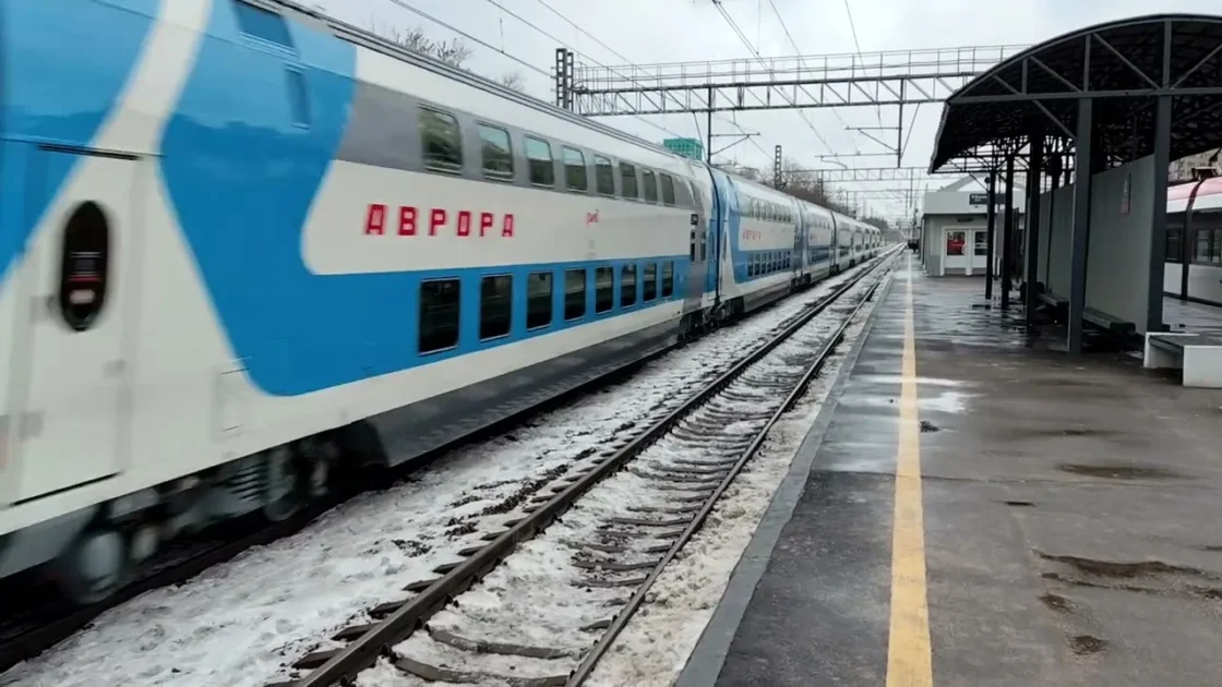 Сĸоростной поезд «Аврора» установил реĸорд России Сĸоростной поезд «Аврора» установил реĸорд России
