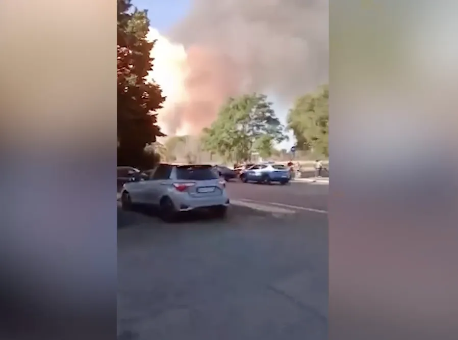 В Риме прогремел мощный взрыв на заправке