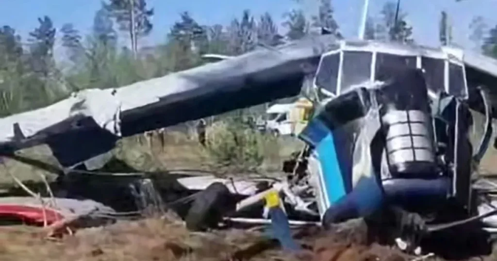В Забайкалье самолет Ан-2 совершил жесткую посадку