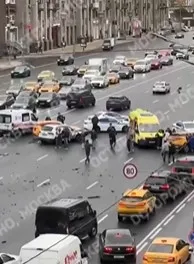 Четыре человека пострадали в массовом ДТП в центре Москвы