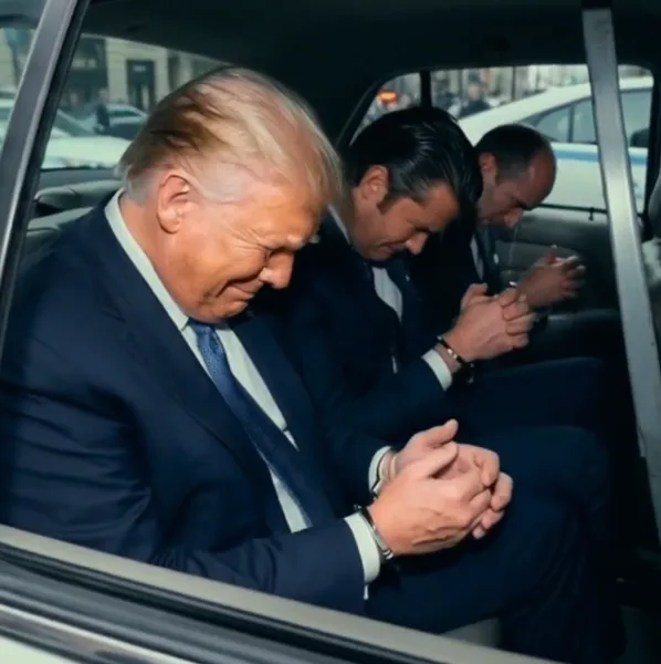 Губернатор Калифорнии опубликовал видео с Дональдом Трампом в наручниках