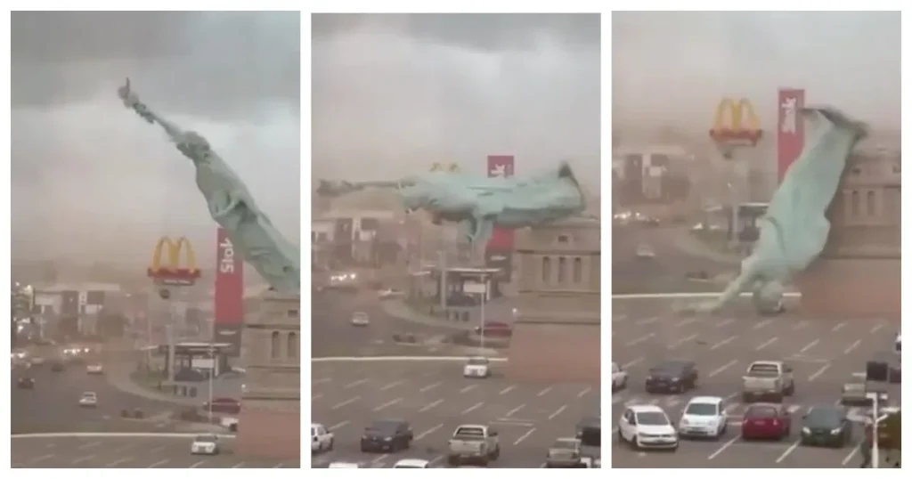 Статуя Свободы упала в Бразилии