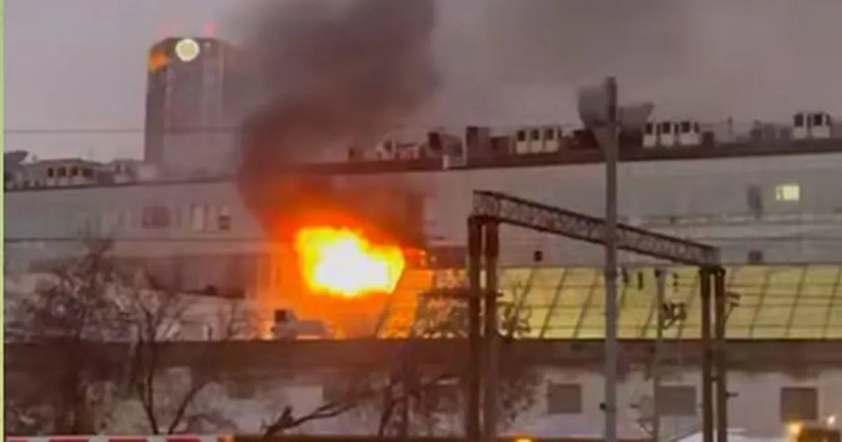 В Москве горит БЦ «Варшавская Плаза» В Москве горит БЦ «Варшавская Плаза»