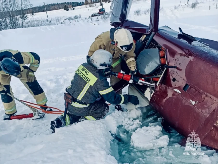 Вертолет разбился в Пермском крае