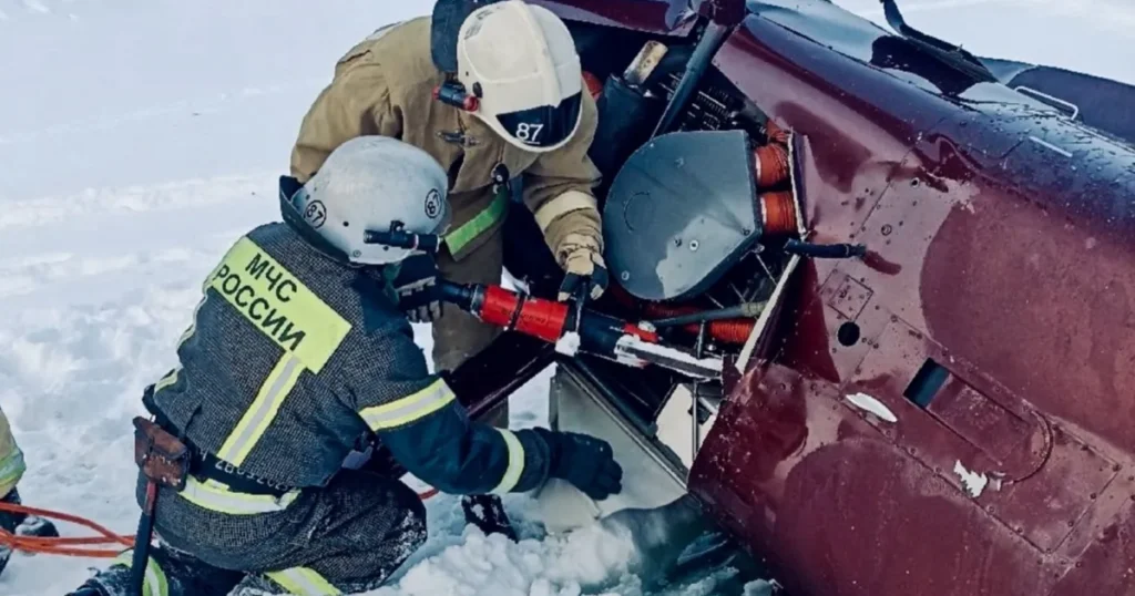 Вертолет разбился в Пермском крае