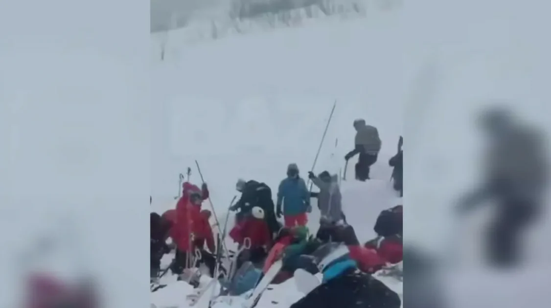 Лавина сошла на группу туристов в горах Грузии