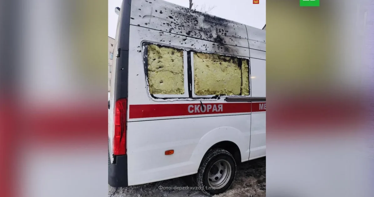 Дрон атаковал скорую помощь в Энергодаре Дрон атаковал скорую помощь в Энергодаре
