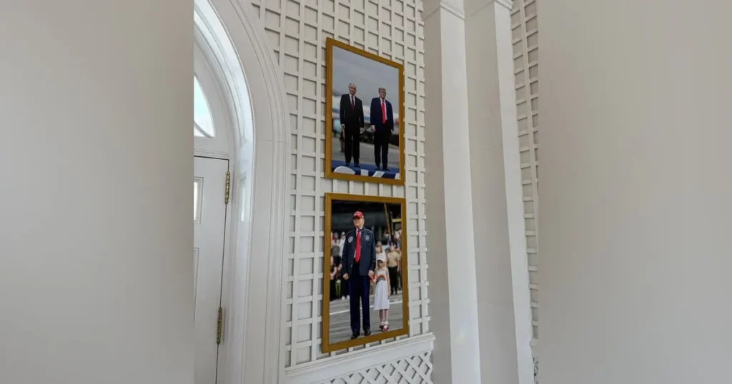 Трамп повесил в Белом доме фото с Путиным