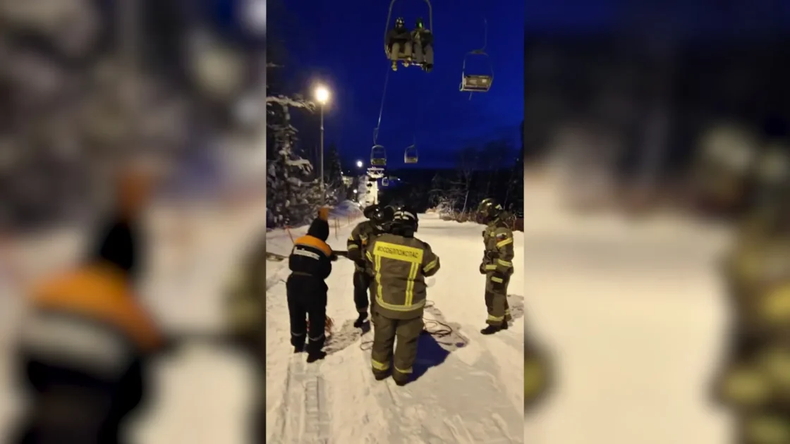 50 человек застряли на горнолыжном подъемнике в Подмосковье