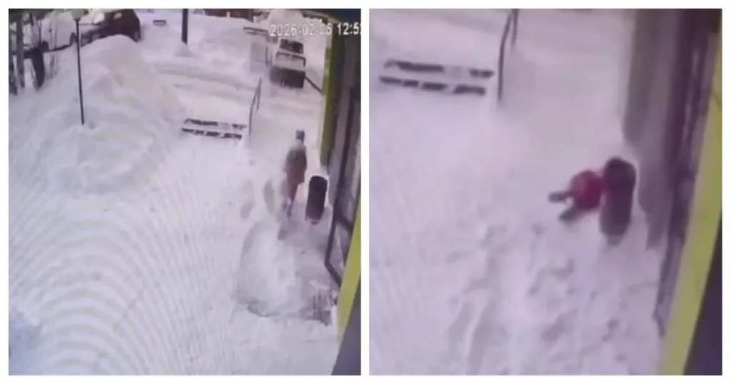 Снежная глыба упала с крыши на голову ребенка в Кирове