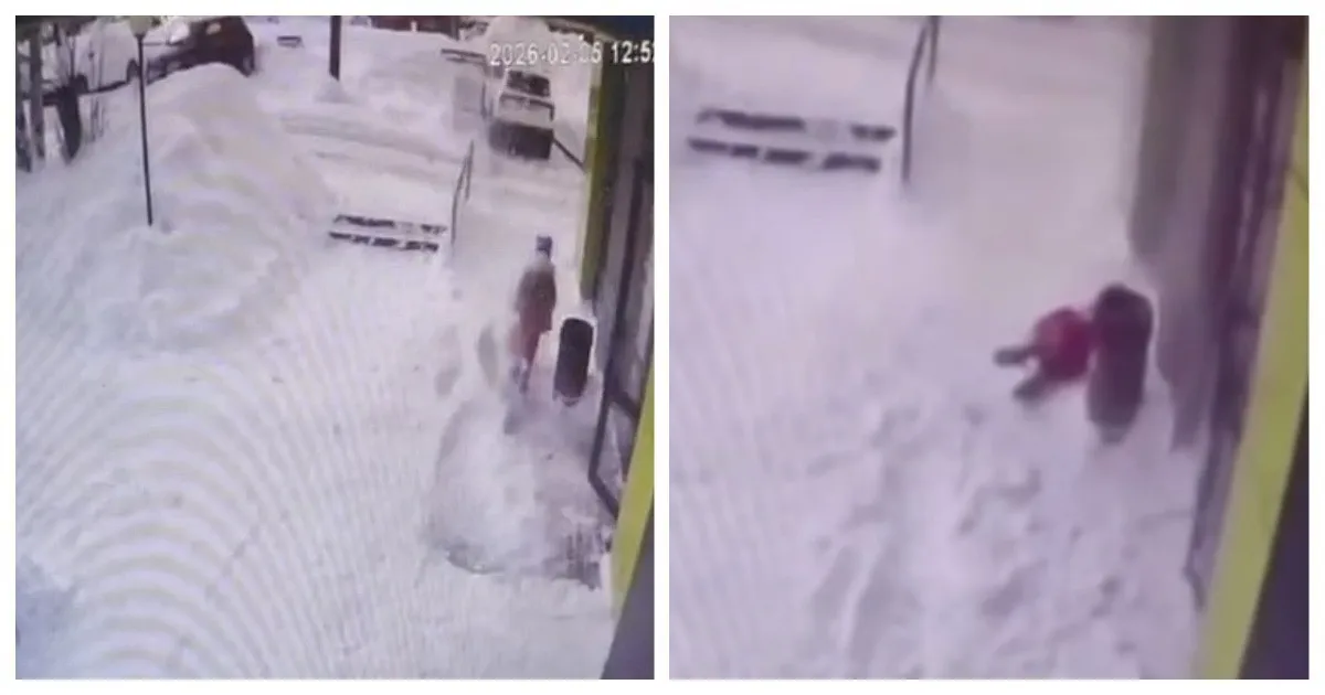Снежная глыба упала с крыши на голову ребенка в Кирове
