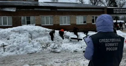 В Тамбовской области обрушился навес городской больницы