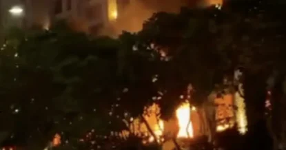 Попадание ракеты по пятизвёздочному отелю в Дубае сняли на видео