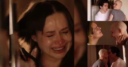 Блогер Лерчек в слезах побрилась налысо после химиотерапии