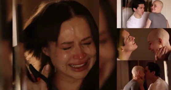 Блогер Лерчек в слезах побрилась налысо после химиотерапии