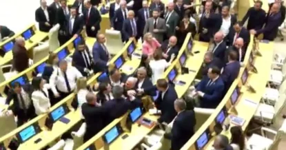 Драка произошла в парламенте Грузии